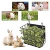 Metal Guinea Pigs Hays Rack Durable Anti Tip Structure Space Saving Cage Feeder For Small Pet
