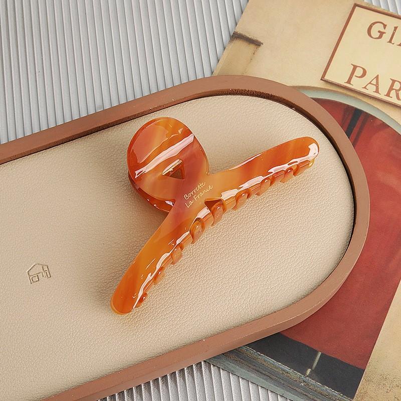 Acetic Acid Grab Clip Trendy Fine French High-End Sense Large Shark Clip Hair Volume Multi-Hair Grab Headgear Women