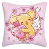 PC Sakura Anime Pillow Cover Magical Girl Print Polyester Cushion Case for Sofa Sakura Kerochan Themed Home Decor