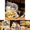 Cute And Cuddly Cat Plush Toy Realistic Animal Stuffed Doll For Kids Perfect Birthday Gift