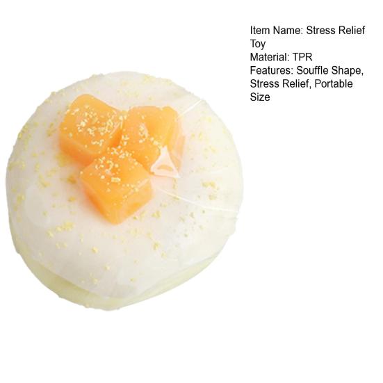 Stressaflastning Soufflé Klemmelegetøj Langsomt Stigende Grøn Drue Mango Kage Sanselegetøj Simuleret Dessert Klemme Fidget Legetøj