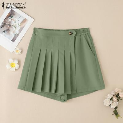 Women Summer Elastic Waist Loose Casual Short Pants