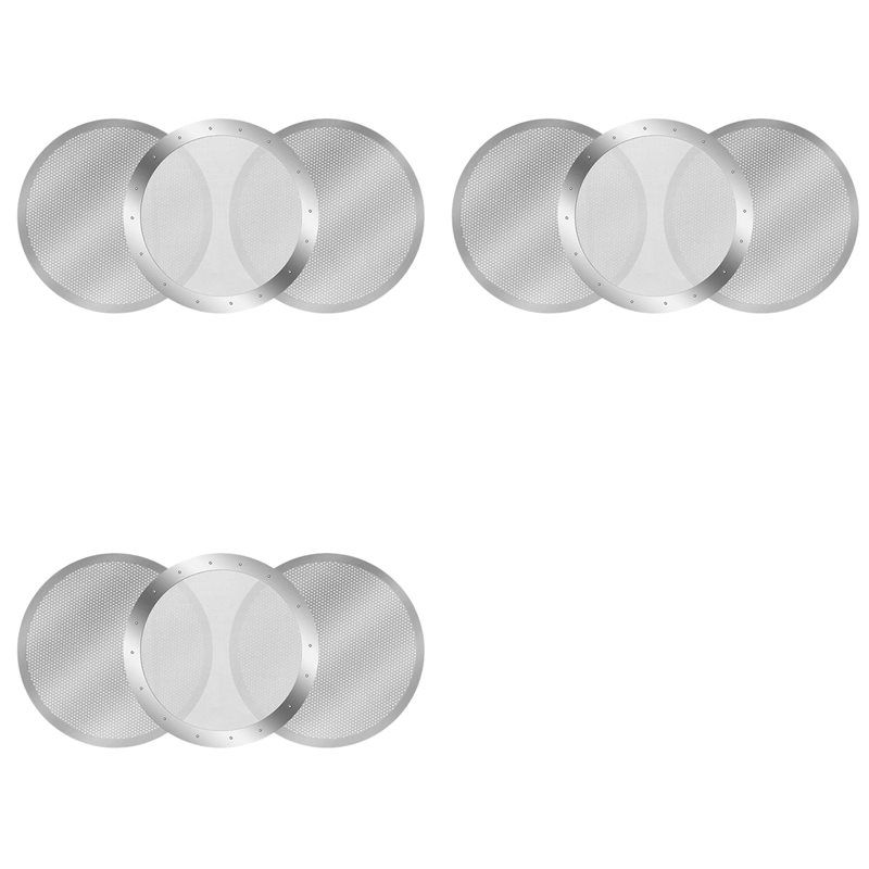 9 Pack Metal Reusable Coffee Filter Mesh For Aeropress Coffee Maker Espresso Maker, Silver серебряный