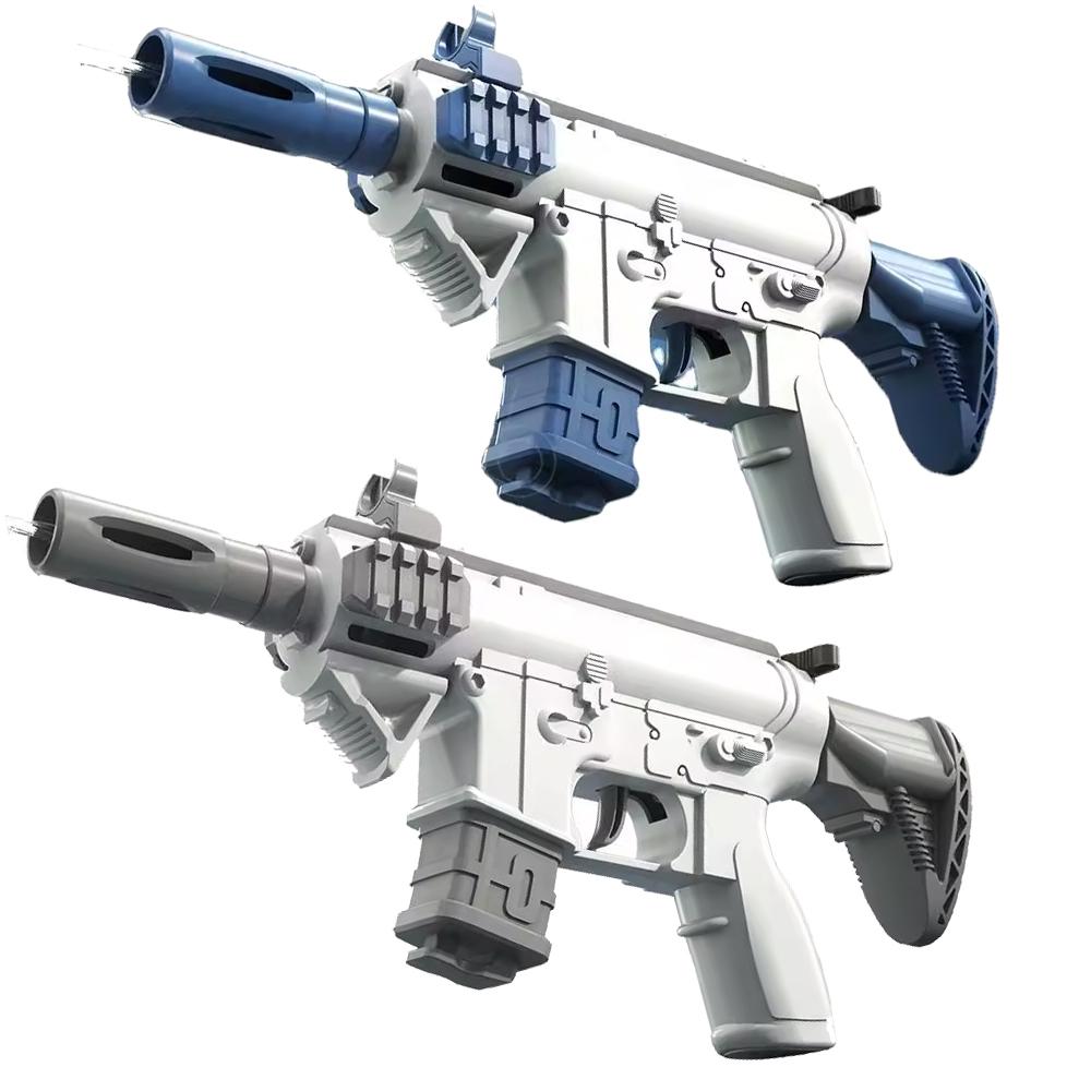 Electric Water Gun Automatic Water Suction Guns LED Shooting Pistol Watergun Outdoor Games Water Pool Beach Toy for Children Boy