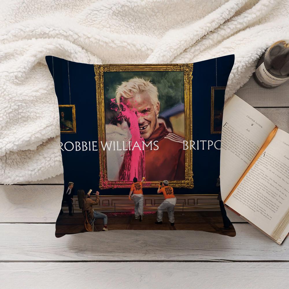 Singer Robbie Williams Pillow Case Home Decoration Cushion Cover Suitable For Bedroom Car Office Sofa