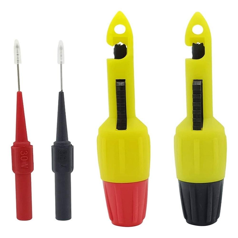 2pcs Set Non-breaking Detection Insulation Piercing Clip Puncture Test Probe Car Electrical Testing
