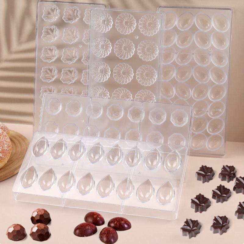 Food-grade Chocolate Molds, DIY Three-dimensional Transparent Molds, Household Molds for Cakes and Candies