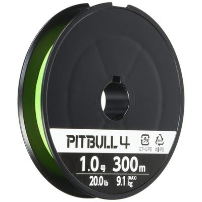 Shimano Line Pitbull 4 300m 1.0 Number Lime Green PL-M74S Fishing Line 1 Number