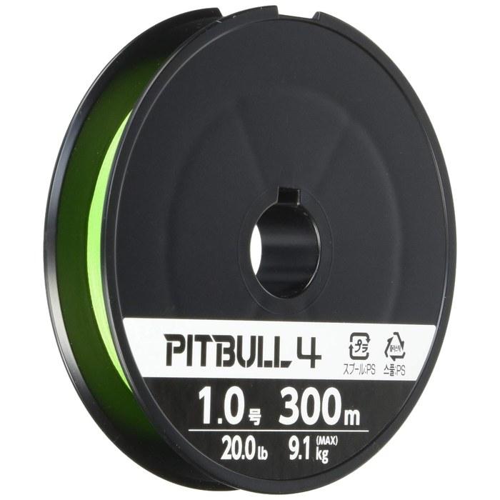 Shimano Line Pitbull 4 300m 1.0 Number Lime Green PL-M74S Fishing Line 1 Number