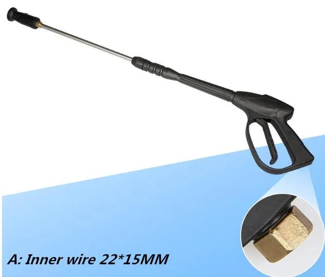 

Бытовая машина для уборки, водяной пистолет высокого давления для мойки автомобилей, удлиненный на 85 см с регулируемой прямой веерообразной головкой водяного пистолета