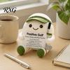 Pocket Sized Inspirational Gift for Athletes Knitted Positive Sports Ball Plush, Emotional Support Doll with Personalized Keepsake Softball