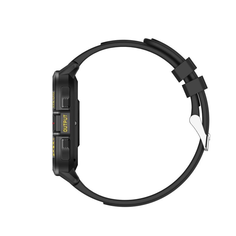 Rainbuvvy T21 Outdoor Smartwatch Dual-mode 1.96inch HD 240x282 BT5.2 Bluetooth Call 280mAh IP67 Waterproof Android Rugged Smart Bracelet