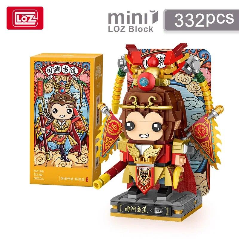DIY Monkey King Chang'e Modeling 399PCS Building Blocks Traditional Chinese Storytelling Character Christmas Gifts for Adults