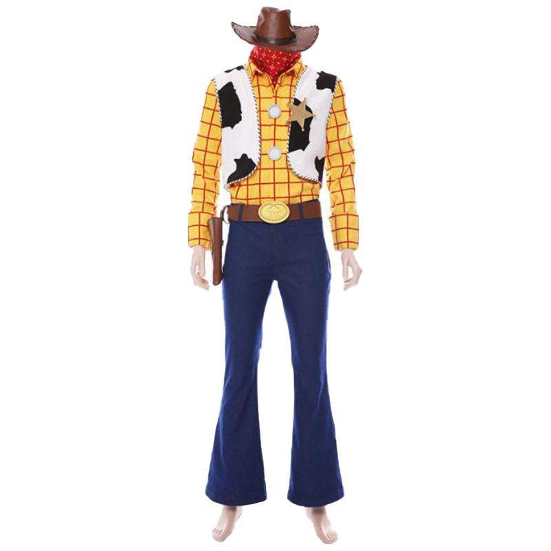 Xinbo Yuan Toy Story 4 Woody Cosplay Vollständiges Set Cosplay Kostüm Cowboy Polizeichef Herrenbekleidung Auf Lager