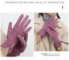 Women's Winter Fingerless Velvet Gloves - Warm, Cute Korean Style for Skiing, Riding, Driving