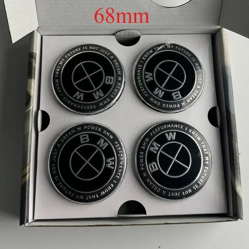 Accessories New 2025 4pc 56/68mm BMW 50th Anniversary Floating Wheel Center Caps For BMW G11 G12 G30 G31 G32 G08 G05 F46 F49 F39