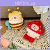 Cute Bee Mushroom Plush Keychain Bag Charm For Kids And Teens