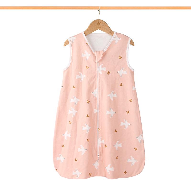 Summer Gauze Baby Sleeping Bag - Newborn Anti-Kick Sleeveless Quilt Vest for Air-Conditioning