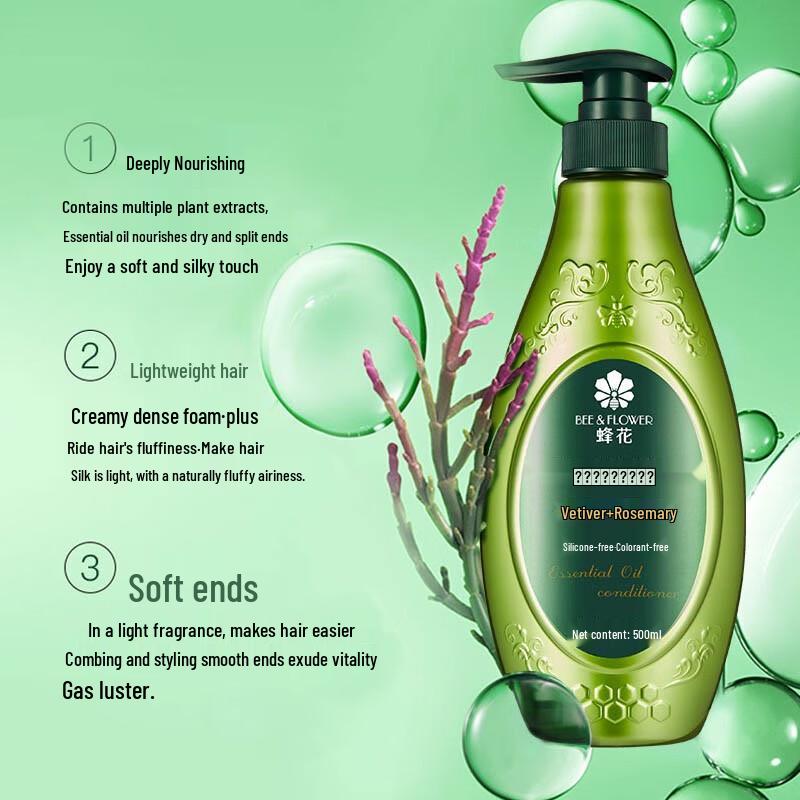 Bee Flower Essenzöl Kontroll Shampoo & Spülung Set