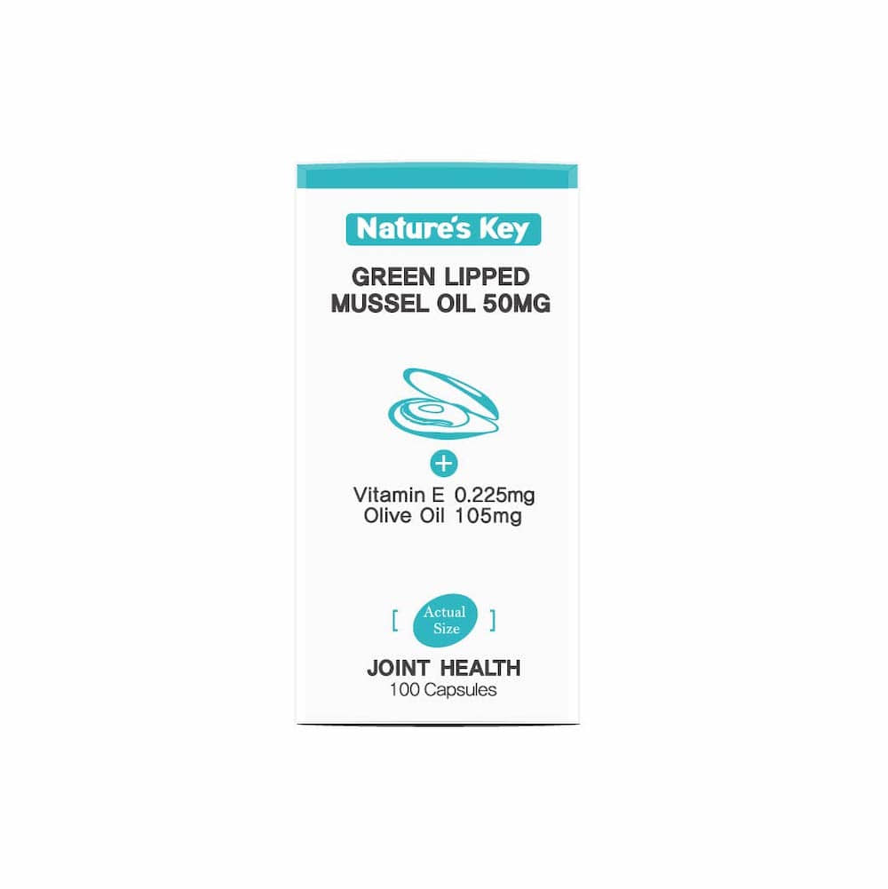 Nature's Key Green Lipped Mussel 50mg 100 Capsules
