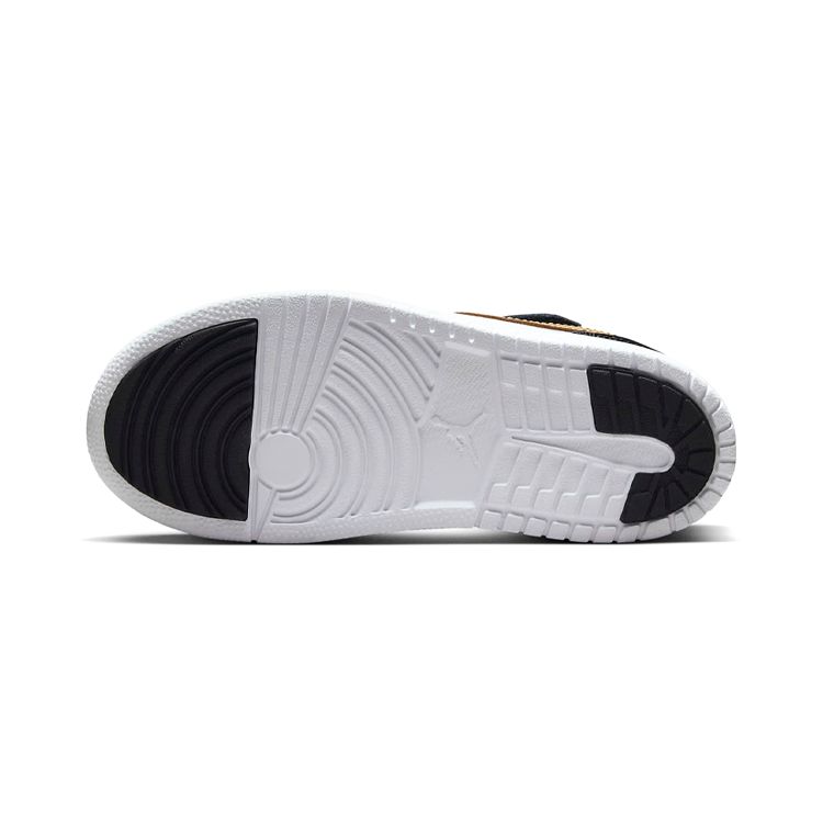 Air Jordan 1 Low ALT SE BP Gold Toe Kids Sneakers Black Metallic-Gold White DZ6318-071
