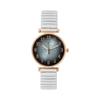 Luxury Treasure Blue Simple Crystal Ladies Quartz Watch Casual Stainless Steel Stretch Strap Fashion Women Dress Clock Watches
