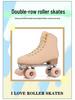 New Double Row Adult & Youth Roller Skates with Metal Bracket - Comfortable, Breathable, Durable Design, Now In Stock