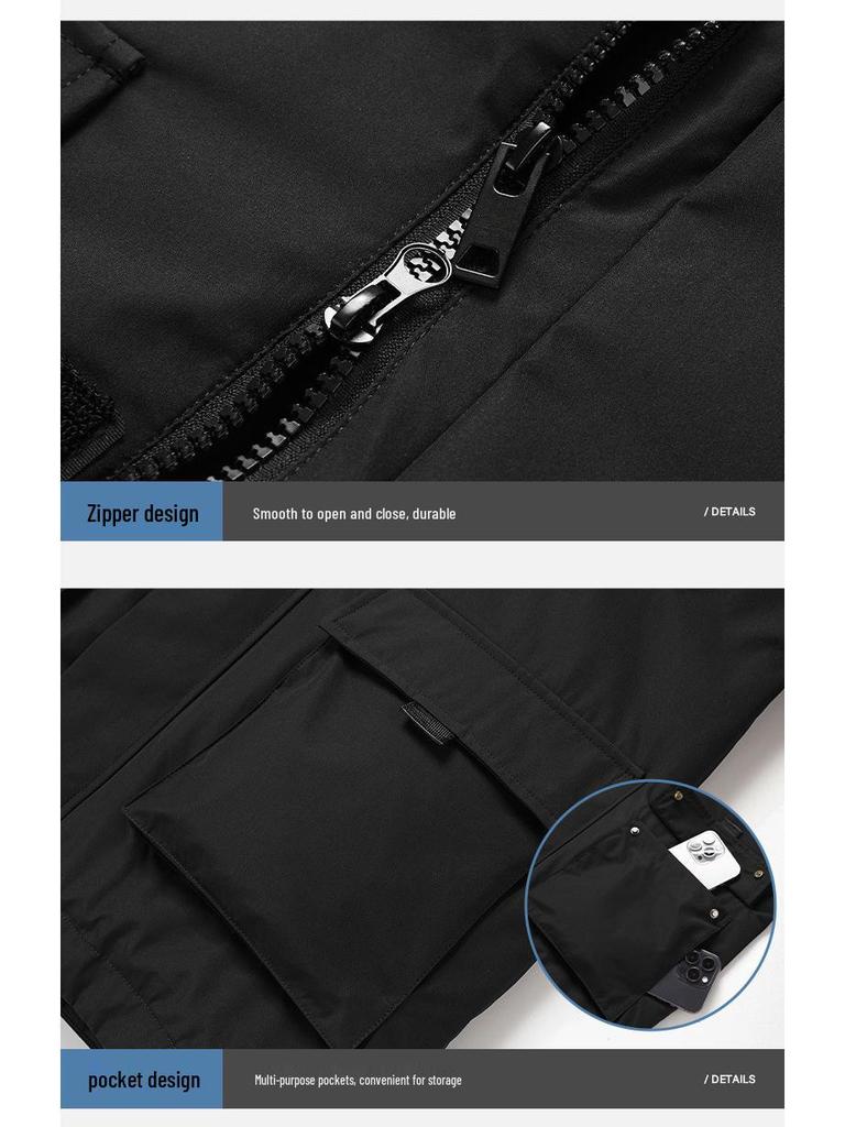 Modische Marke Herren Winter Weiße Daunenjacke mit Kapuze: Kurze, dicke, warme Jugend-Oberbekleidung für Paare 2025