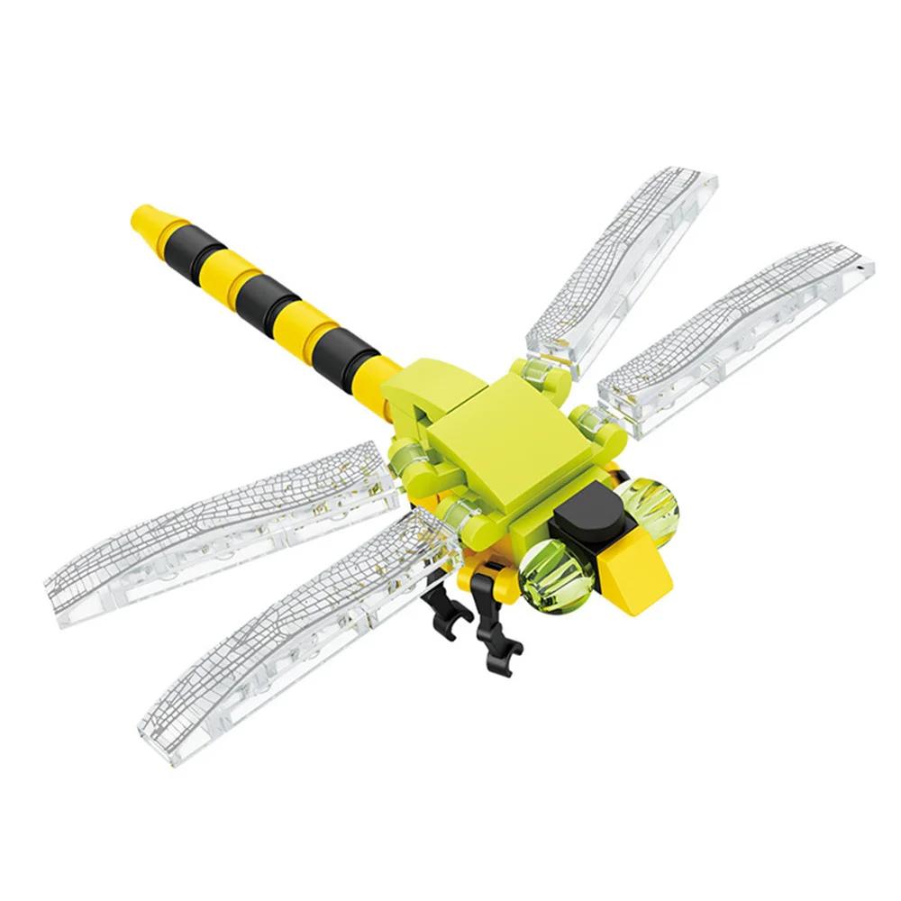 Moc Hmyz Zvíře Model Včela Mravenec Motýl Cvrček Kobylka Sada Stavební Kostky Diy Dětské Puzzle Sestavovací Hračky Chlapec Dítě Dárek