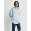 Su Mei Hui Women's Striped Satin Shirt - Spring/Summer 2026 Collection, TOT Style Commute Long Sleeve Top