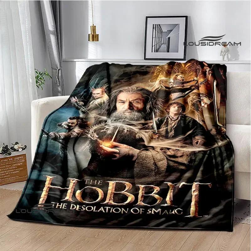 L-Lord of the Rings Printed Blanket Warm Flannel Blankets Soft and Comfortable Home Travel Blanket Bed Linings Birthday Gift