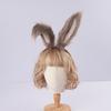 Original Hecho a Mano Lolita Plegable Orejas de Animal Orejas de Conejo KC Accesorios para el Cabello Pasador Diadema Lolita con Peluche