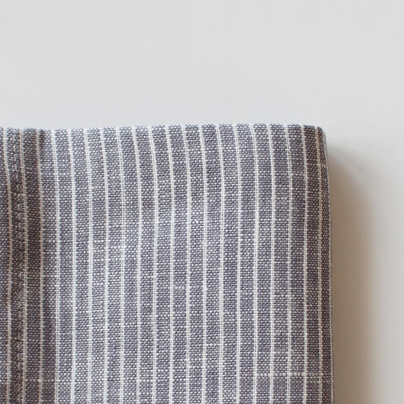 Kitchen cloth gray white stripe