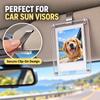 Magnetic Attachment Magnetic Photo Frame Transparent Mini Snapshot Holder  Car Sun Visor