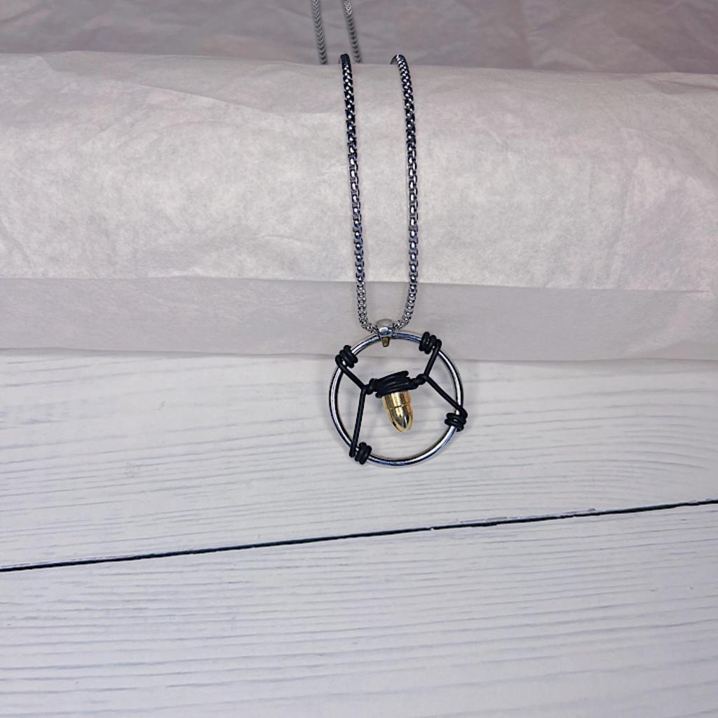 Mode Rund Ihålig Kula Hänge Personlighet Trend Punkstil Herr- och Damstil Halsband