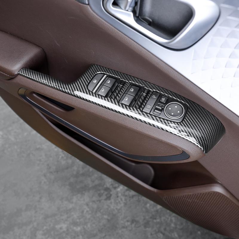 For Kia Soul -2025 Window Button Cover Car Door Armrest ABS Decal Panel Window Button Trim Interior Accessories LHD