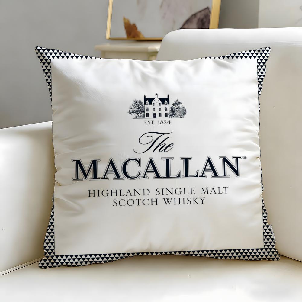Klassische Getränkemarke Macallan Kissenbezug Weich Leicht zu waschen Kissenhülle Vielseitig für Sofa Bett Reisen und Büro