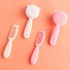 2Pcs Baby Hairbrush Comb Portable Born Toddlers Nylon Soft Hair Brush Head Massager Comb Set Baby Kid Hair Care Supplies