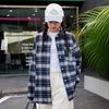 Girls' Retro Plaid Long Sleeve Shirt for Teens - Spring/Autumn Loose Fit