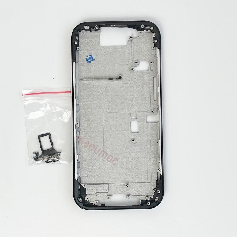 Pro iPhone 16 Pro Střední rám Rámeček Kryt Boční tlačítka Šasi Opravné náhradní díly