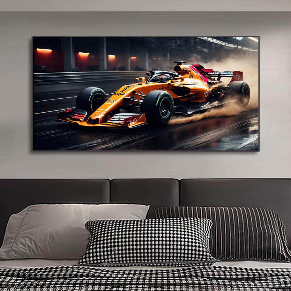 Racing Car Wall Art Picture Vehicle Modern Canvas Painting Poster and Print for Living Room Bedroom Home Decor
