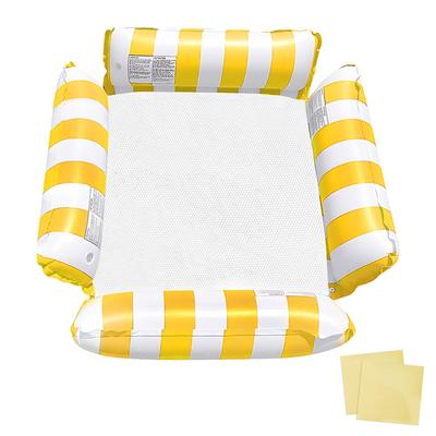 Float, Water Hammock, Inflatable Float for Adults, Foldable with Backrest, Floating Bed, Perfect for Pools, Beaches, Water Play, Sunbathing, Summer
