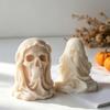Artistic Skull Head Candle Making Mold Heat Resistant Silicone For Handmade Candle Soaps Creative Gift Multipurpose Use