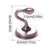 2pcs Vintage Curtain Metal Hooks Pommel Wall Mounted Tieback Wall Hooks Zinc Alloy Practical Curtain Holdbacks