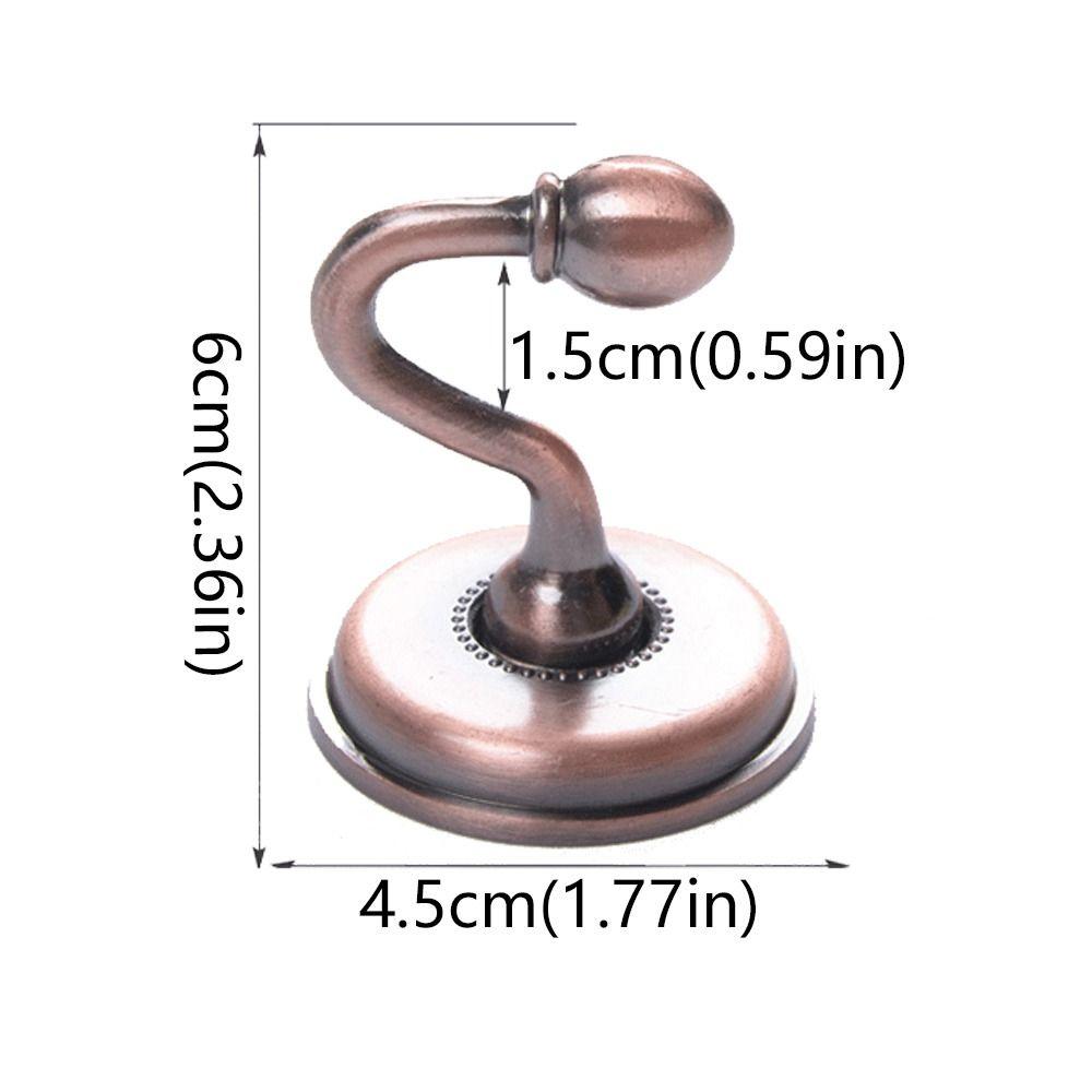 2pcs Zinc Zinc Zinc Alloy Tieback Wall Hooks Vintage Wall Hat Coat Hangers  for Bedroom Dormitory