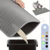 [Waterproof Cat Litter Mat] Odor Control, Waterproof Cat Litter Mat | Beautiful Honeycomb Cat Litter Box Catcher Pad, Double Layer, Urine Waterproof