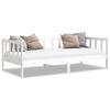 Vidaxl Daybed, White, Solid Pine Wood, 90X200 Cm