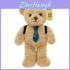 Plush Teddy Bear Toy With Backpack And Tie Design For Girls And Kids Gift