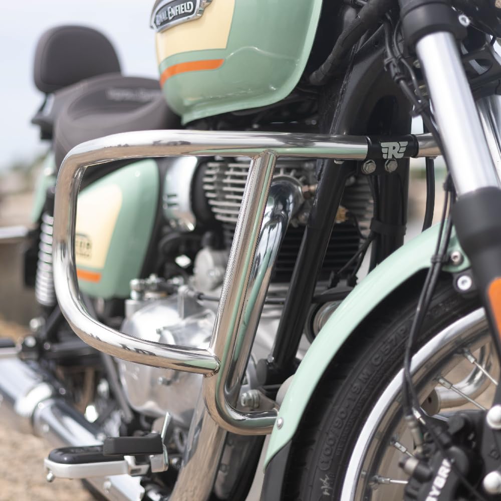 Silver Air Fly Evo Engine Guard For "Royal Enfield New Classic 350" Reborn
