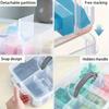 3-layer 18 Compartment Transparent Storage Box, Jewelry and Toy Storage Box, Suitable for Kitchen, Bathroom, Bedroom